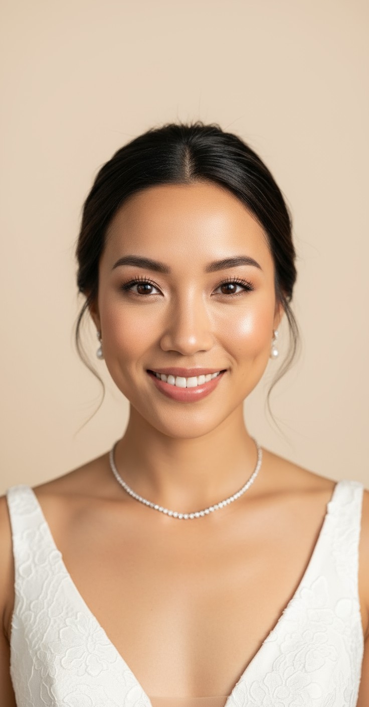 After Bridal Messy Bun